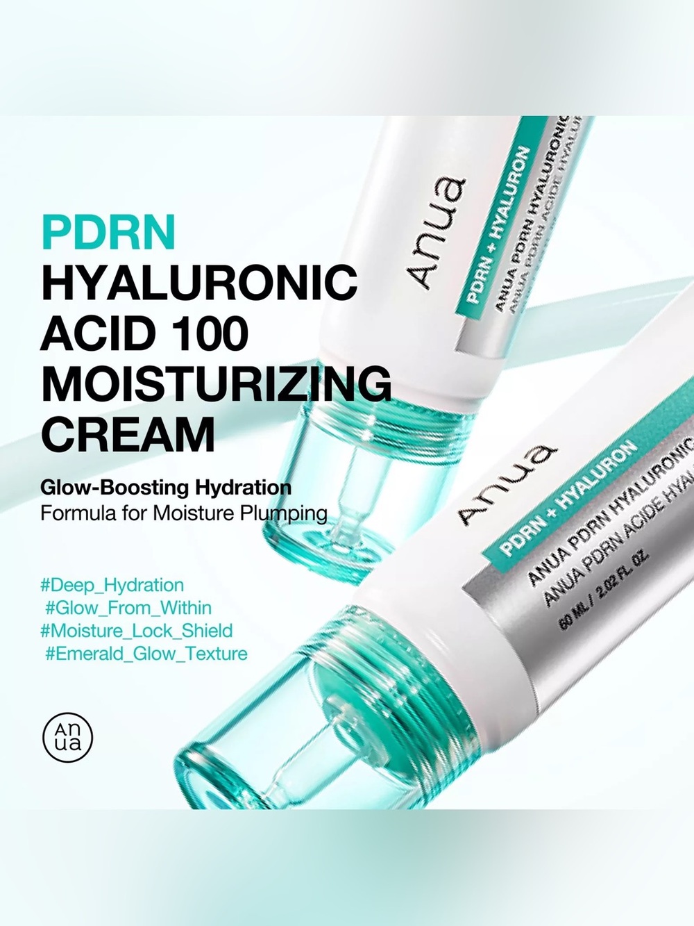 Anua PDRN Hyaluronic Acid 100+ Moisturizing Cream 60ml New Sealed Box K-Beauty - Picture 3 of 10